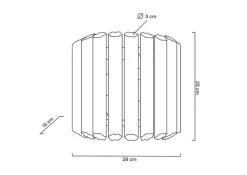 Lampa ścienna PALACE złota (MSE010400195) - Moosee