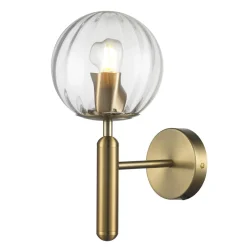 Lampa ścienna PALLA złota 15 cm (F070 transparent) - Step into Design