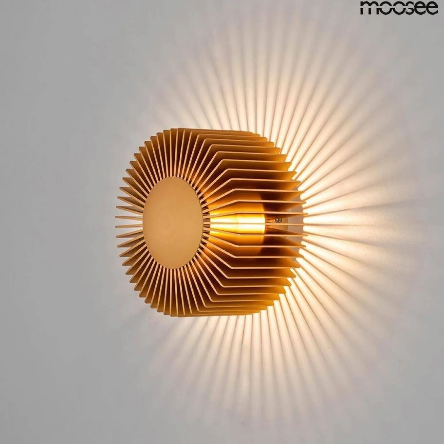 Lampa ścienna SUNNY złota (MSE1501100313) - Moosee