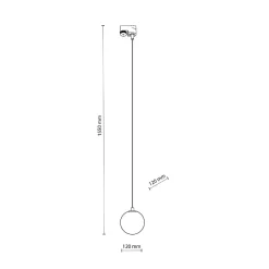 Lampa do szynoprzewodu TRACER BLACK WISZĄCY G_9 WHITE (4927) - TK Lighting
