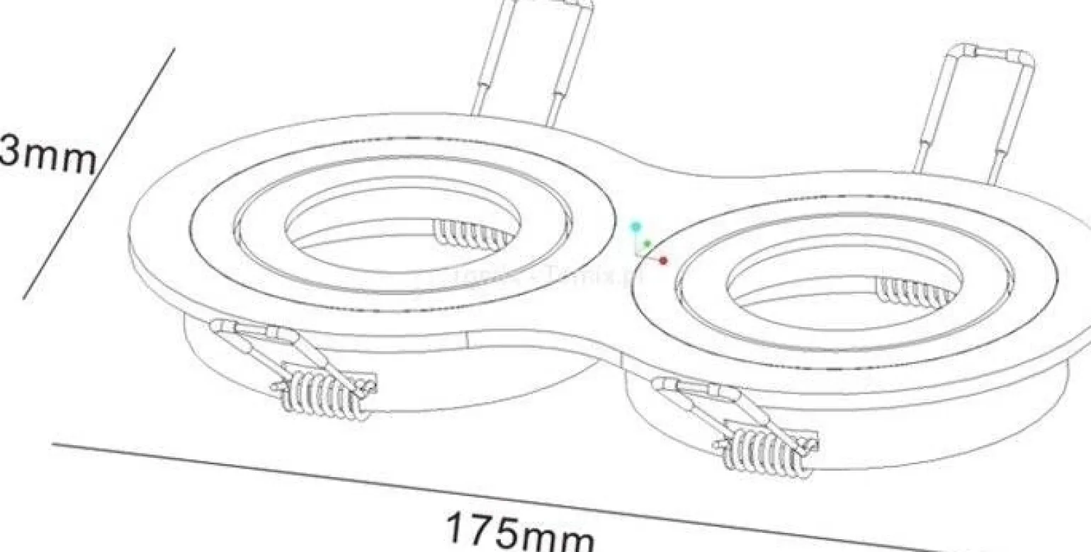 Lampa do wbudowania Mira kol. srebrny (D110009)