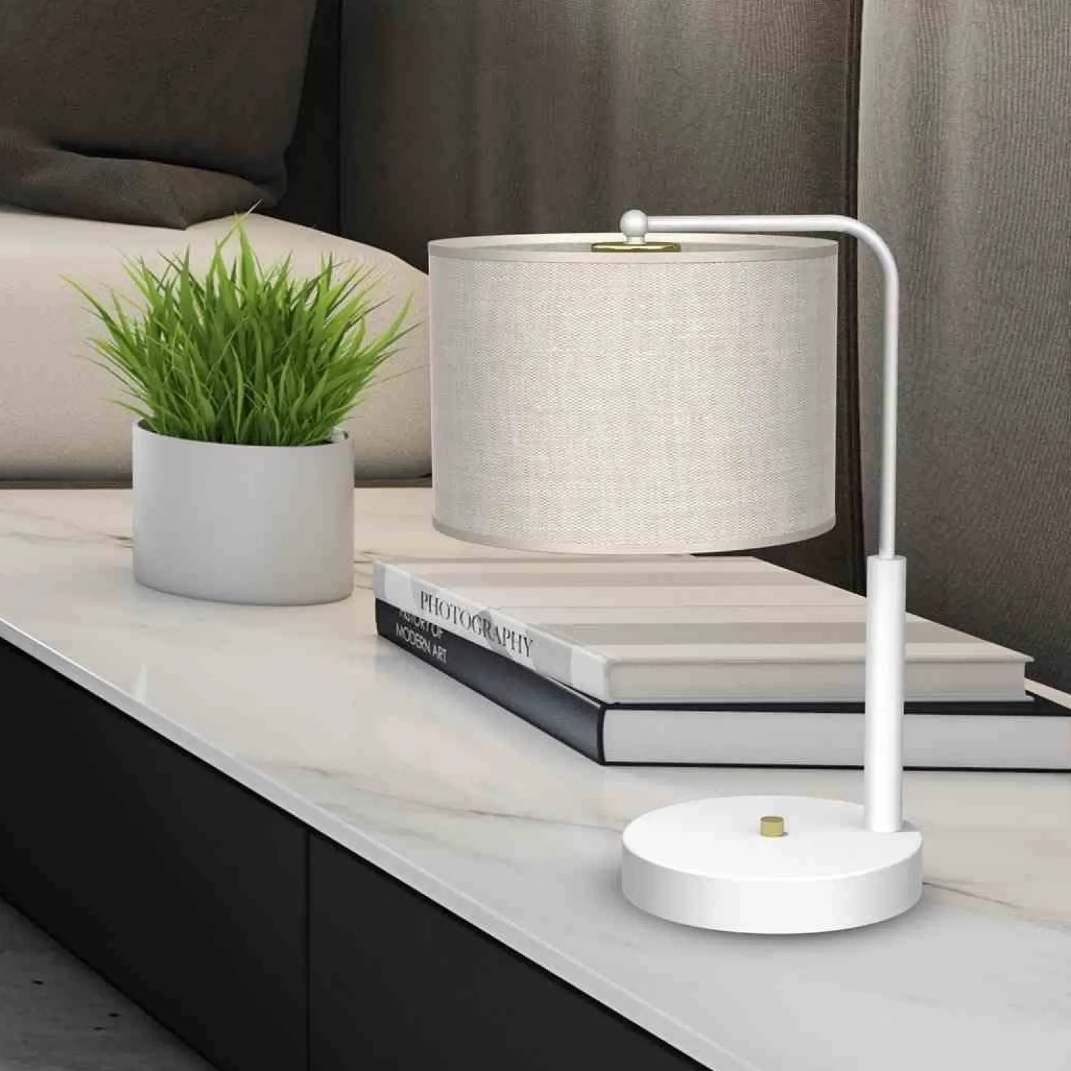 Lampa gabinetowa LINO BIEL / LEN 1xE27 (MLP7502) - Milagro