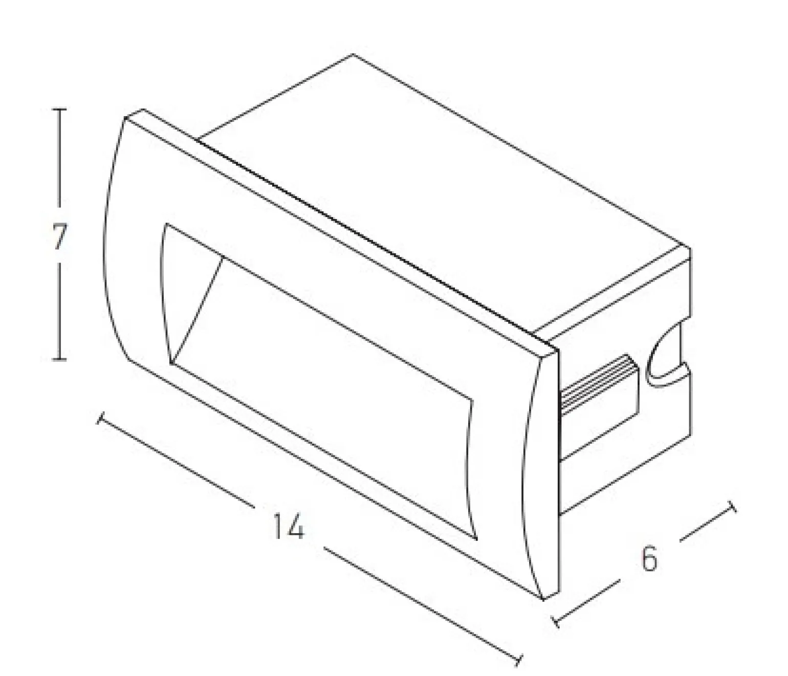 Lampa LED do oświetlenia schodów zewnętrznych 3W biała (E247-W) - Zambelis