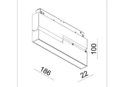 Lampa magnetyczna GALAXY CMA AMBIENT 9W Black IP20 CRI90 4000K (033417B) - ZARlight
