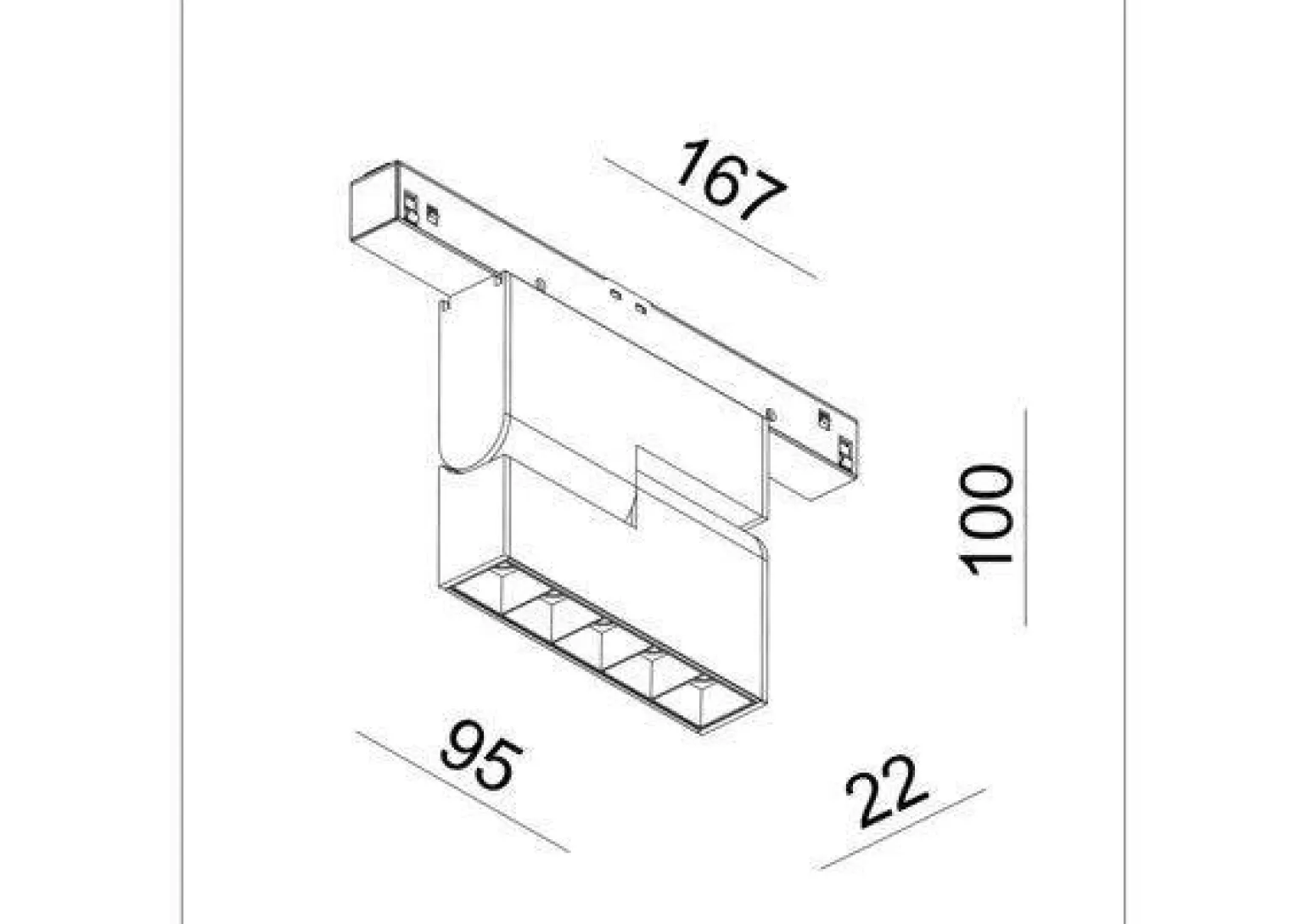 Lampa magnetyczna GALAXY CMA 5-8W Black IP20 CRI90 3000K (033376B) - ZARlight
