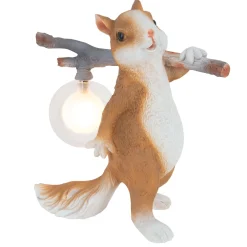 Lampa na komodę do pokoju dziecka Wiewiórka Verka Ruda (TL0106) - Yaskr