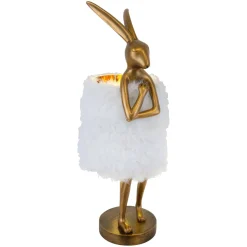 Lampa na komodę w sypialni Zajączek Flafi M Złoty (TL0108-M) - Yaskr