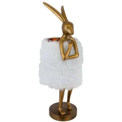 Lampa na komodę w sypialni Zajączek Flafi M Złoty (TL0108-M) - Yaskr