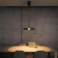 Lampa nad stół z pilotem i z płynną regulacją wysokości PURE E-VITRUM SZARY (2084-15) - Paul Neuhaus