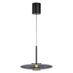 Lampa nad stół z pilotem i z płynną regulacją wysokości PURE E-VITRUM SZARY (2084-15) - Paul Neuhaus