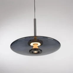 Lampa nad stół z pilotem i z płynną regulacją wysokości PURE E-VITRUM SZARY (2084-15) - Paul Neuhaus