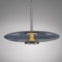 Lampa nad stół z pilotem i z płynną regulacją wysokości PURE E-VITRUM SZARY (2084-15) - Paul Neuhaus