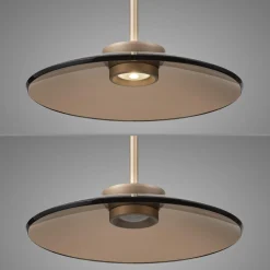 Lampa nad stół z płynną regulacją wysokości PURE E-MOON BRĄZOWY (2195-97) - Paul Neuhaus