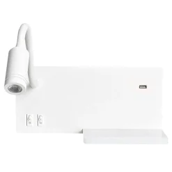 Lampa nocna z półką SHELF WHITE LED 4W+5W+2W (ML6343) - Milagro