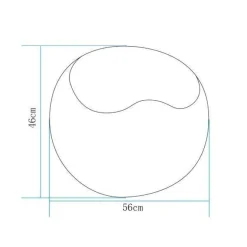 Lampa ogrodowa 16 kolorów pufa APPLE L LED RGBW 56 cm (ES-SF025) - Step into Design