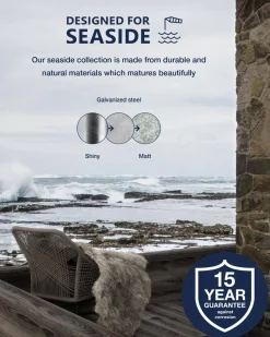 Lampa ogrodowa BLOK Nordlux E27 60W Stal galwanizowana Ocynkowany