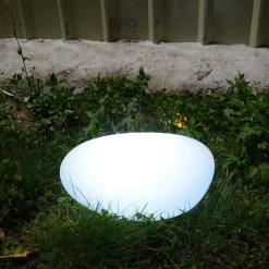 Lampa ogrodowa kamień PEBBLE M LED RGBW 16 kolorów 32 cm (ES-ST004) - Step into Design