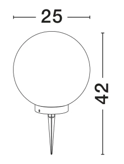Lampa ogrodowa kula CELENDIN (LE73755) - Luces Exclusivas