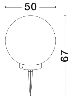 Lampa ogrodowa kula CELENDIN (LE73752) - Luces Exclusivas