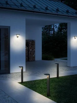 Lampa ogrodowa RICA Nordlux SolarLed Stal nierdzewna Czarny