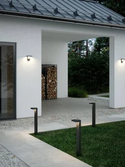 Lampa ogrodowa RICA Nordlux SolarLed Stal nierdzewna Czarny