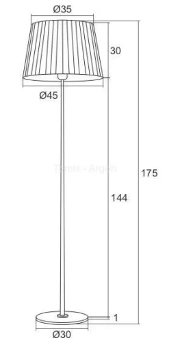 Lampa podłogowa 1 pł ASTI ARGON 3848