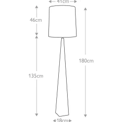 Lampa podłogowa Ascent (ASCENT-FL-PN-BK) - Elstead Lighting