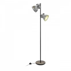 Lampa podłogowa BARNSTAPLE czarna/szara (49722 - Eglo)