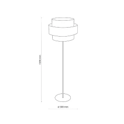 Lampa podłogowa CALISTO BLACK (5896) - TK Lighting