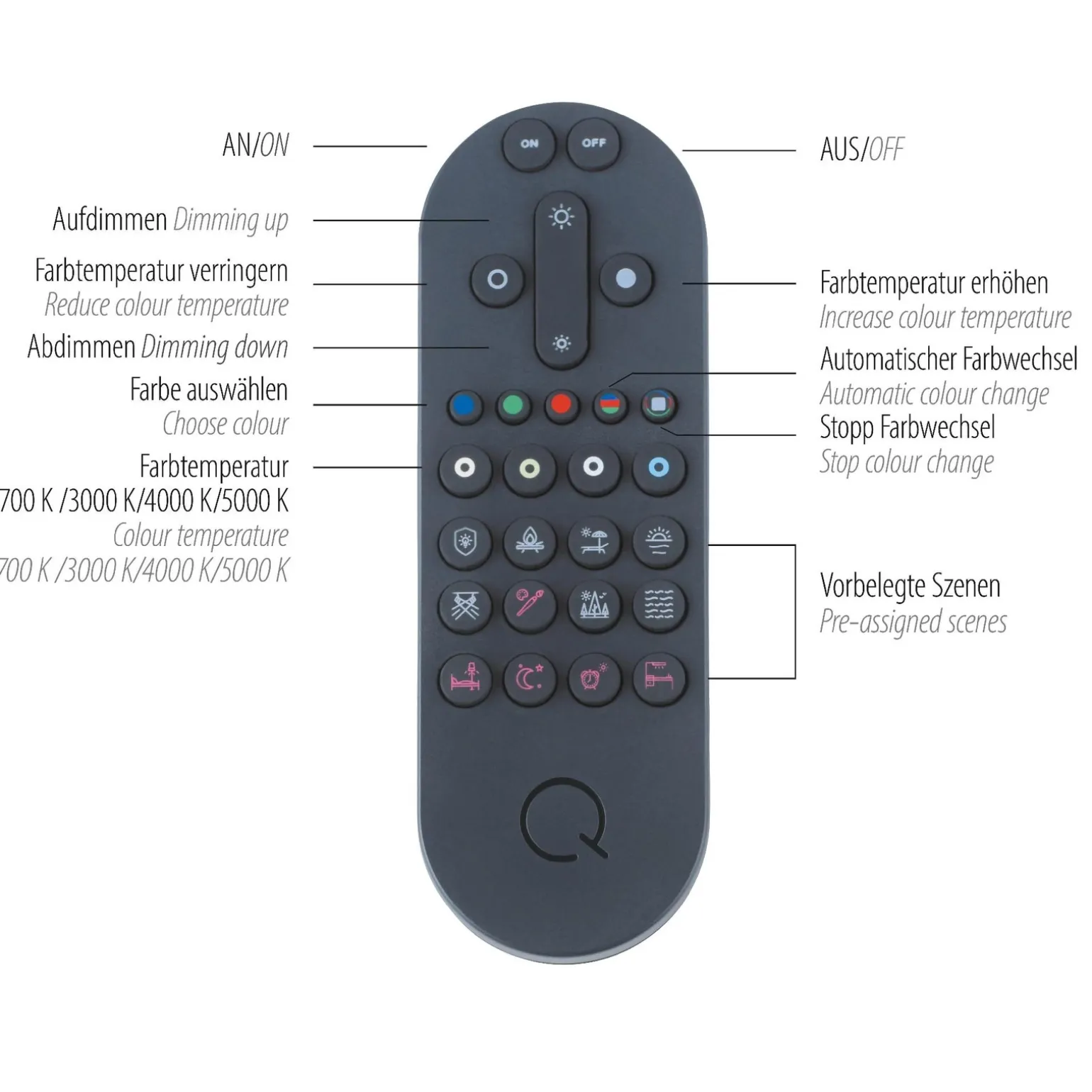 Lampa podłogowa ściemnialna, sterowana Smart ALUMINIUM (324-95) - Paul Neuhaus