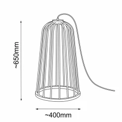 Lampa podłogowa no. moon I F - Czarna (650 mm) (2015) - Shilo