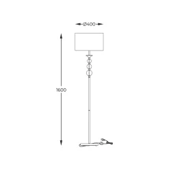 Lampa podłogowa Rea (RLL93163-1W) Zuma Line