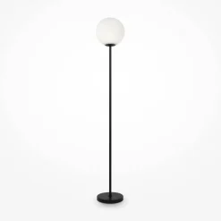 Lampa podłogowa Ring czarna (MOD013FL-01B) - Maytoni