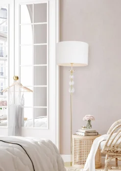 Lampa Podłogowa RLL93163-1GW REA II ZŁOTO-BIAŁA - Zuma Line