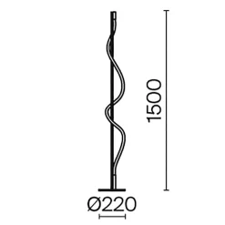 Lampa podłogowa Tau (MOD166FL-L15B3K) - Maytoni