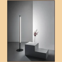 Lampa podłogowa THIN TUBE LED SZARA (26551-L940-D9-00-84) - Aqform