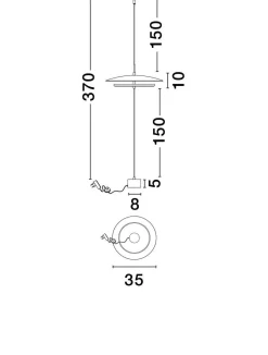 Lampa podłogowa wewnętrzna VITICHI (LE44645) - Luces Exclusivas