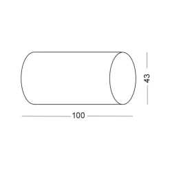 Lampa Schodowa LESEL 002 (100201303) - Elkim Lighting