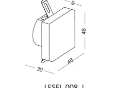 Lampa Schodowa LESEL 008 L (100801209) - Elkim Lighting