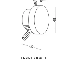 Lampa Schodowa LESEL 009 L (100901309) - Elkim Lighting