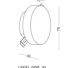Lampa Schodowa LESEL 009 XL (100902109) - Elkim Lighting