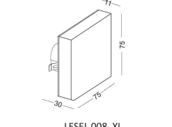 Lampa Schodowa LESEL 008 XL (100802309) - Elkim Lighting