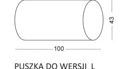 Lampa Schodowa LESEL 009A L (1009A1102) - Elkim Lighting