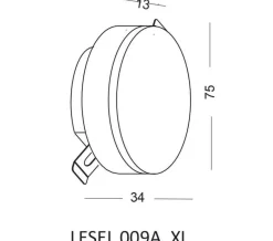 Lampa Schodowa LESEL 009A XL (1009A2203) - Elkim Lighting
