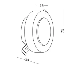 Lampa Schodowa LESEL 009B (1009B2102) - Elkim Lighting