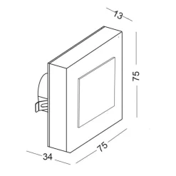 Lampa Schodowa LESEL 008B (1008B2202) - Elkim Lighting