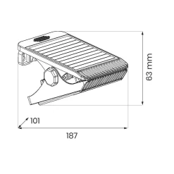 Lampa Solarna Clips 4W 4000K IP44 (EKO1708) - Eko-Light