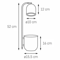 Lampa stojąca BOTANICA kolor Ceglany (41115115) - KASPA
