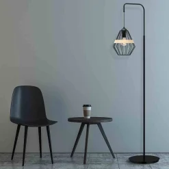 Lampa stojąca CLIFF BLACK 1xE27 (MLP5528) - Milagro