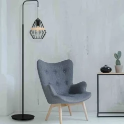 Lampa stojąca CLIFF BLACK 1xE27 (MLP5528) - Milagro